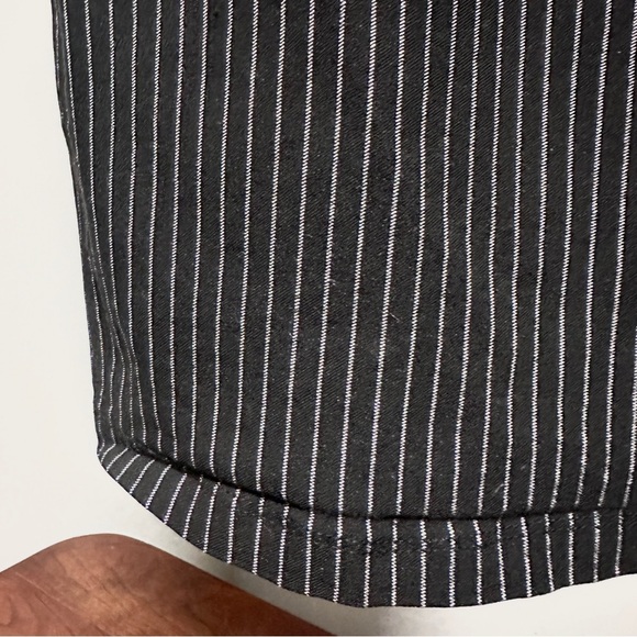 Forever 21 Black Pinstripe Bodycon Overall Mini Dress Women’s Size Small EUC - Picture 9 of 16